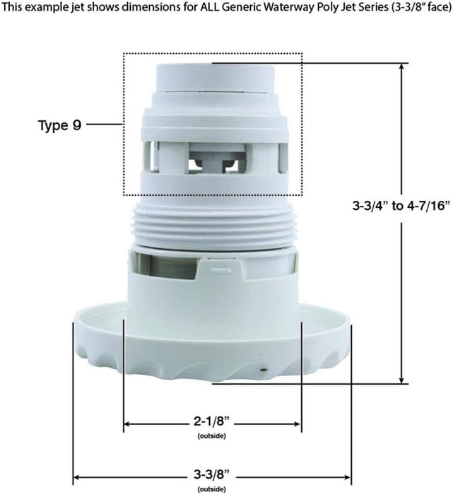 Boquilla de Hidromasaje en Vidrio de 2.5", CMP