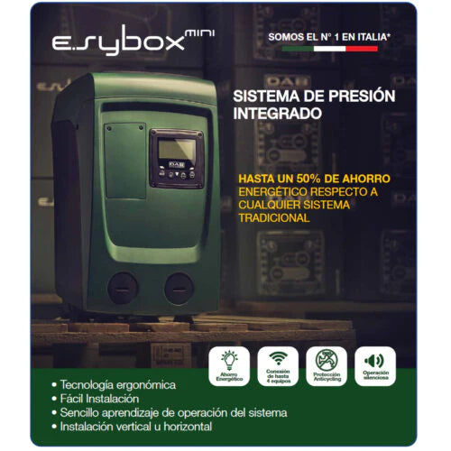 Bomba de Agua de Presión Constante Electrónica Modelo Esybox Mini de 1 Hp, DAB