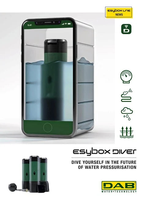 Bomba de Agua de Presión Constante Electrónica Modelo Esybox Diver de 1.5 Hp, DAB