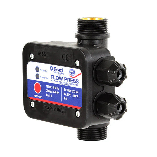 Regulador Electrónico Serie FlowPress 8 Amp de 110/220 V, Pearl