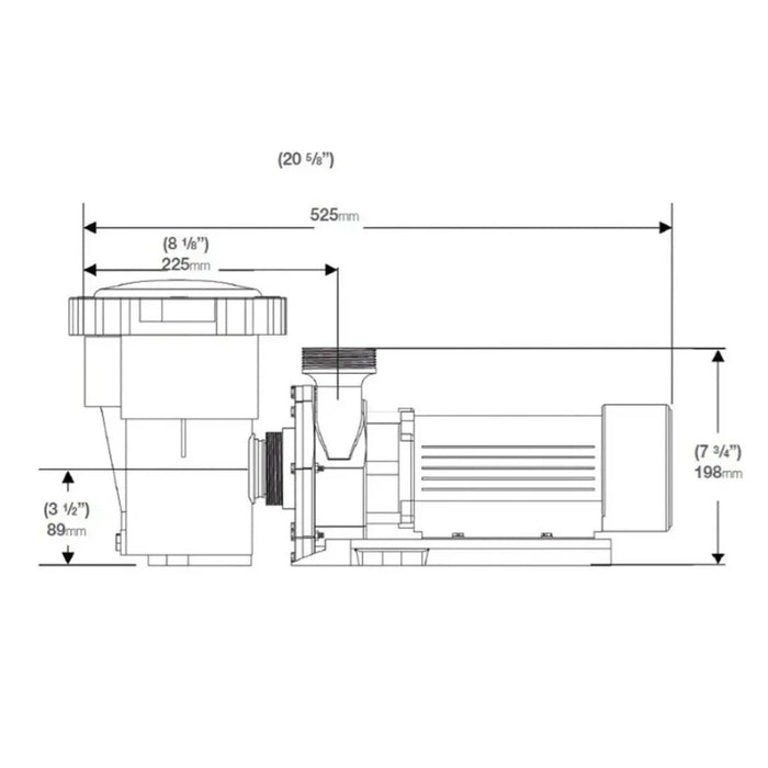 Bomba de Agua para Piscina Serie Aeris de 0.7 a 1.5 Hp, Sibrape