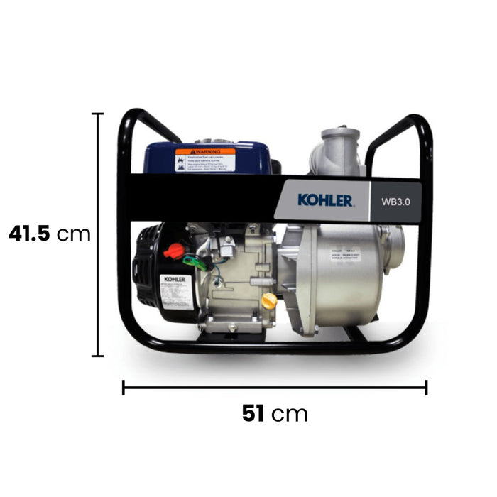 Motobomba a Gasolina 3" x 3", Kohler