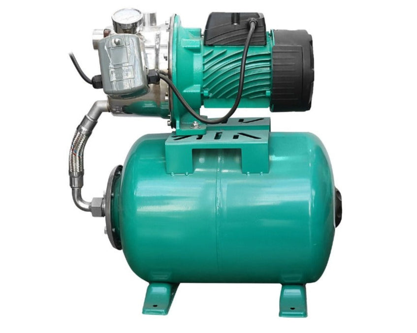 Equipo Hidroneumático con Bomba de Agua Jet de 1 Hp con Tanque de 24 a 50 Lts, Taifu