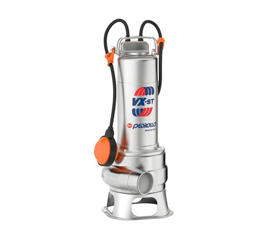 Bomba de Agua Eyectora de Drenaje en Acero Inoxidable Modelo Vortex de 1 Hp, Pedrollo