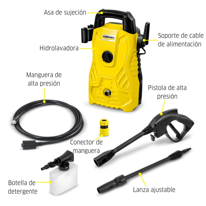 Hidrolavadora de Alta Presión de 1500 Psi Modelo Compacta K, Karcher