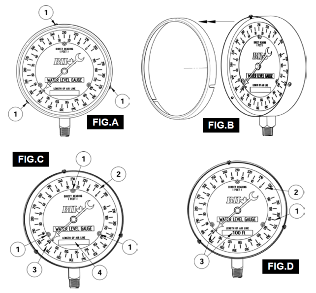 Manómetro con Conexión de 1/4", Boshart